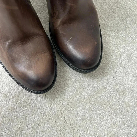 Palladium PLDM Womens Size 39 US Heeled Booties Boots Brown Leather - Picture 12 of 13